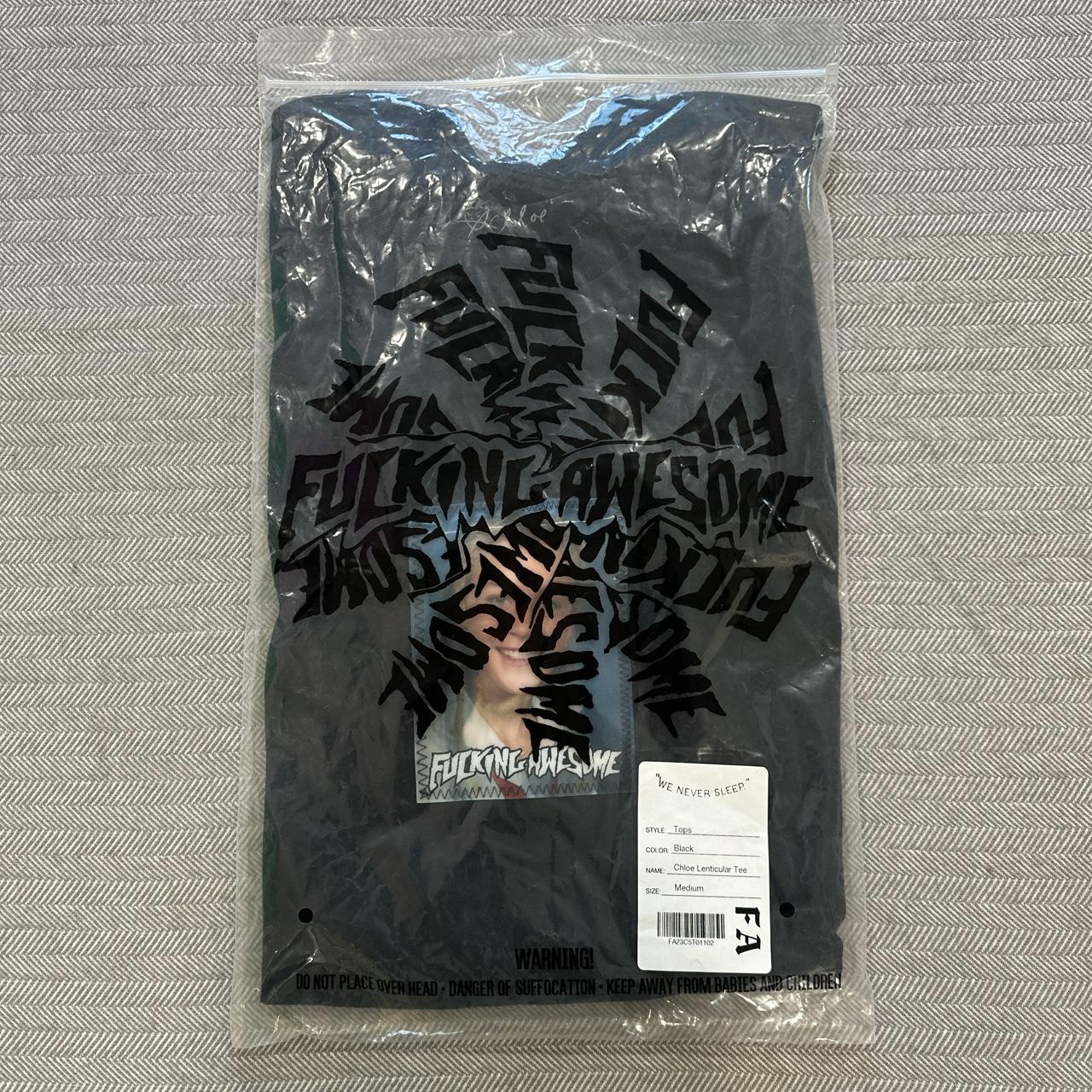 FUCKING AWESOME “Chloë Lenticular Tee” ~ Black... - Depop