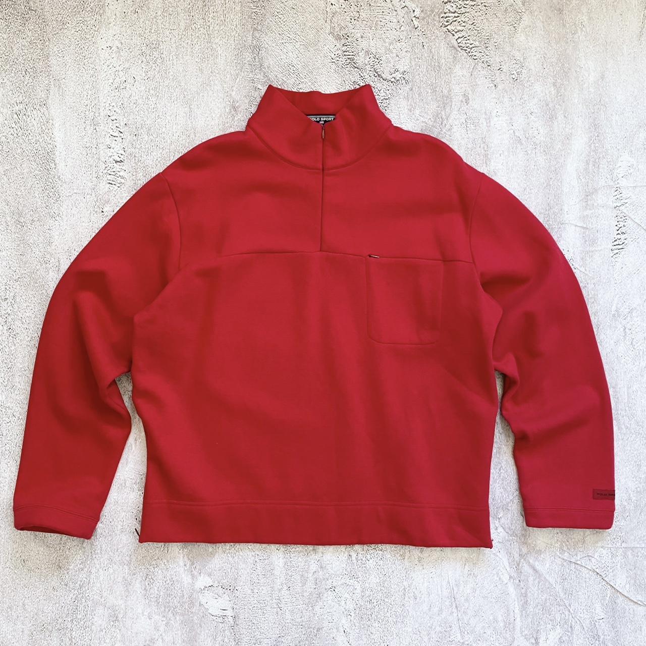 VTG Polo Sport red popular pullover fleece Sz XL