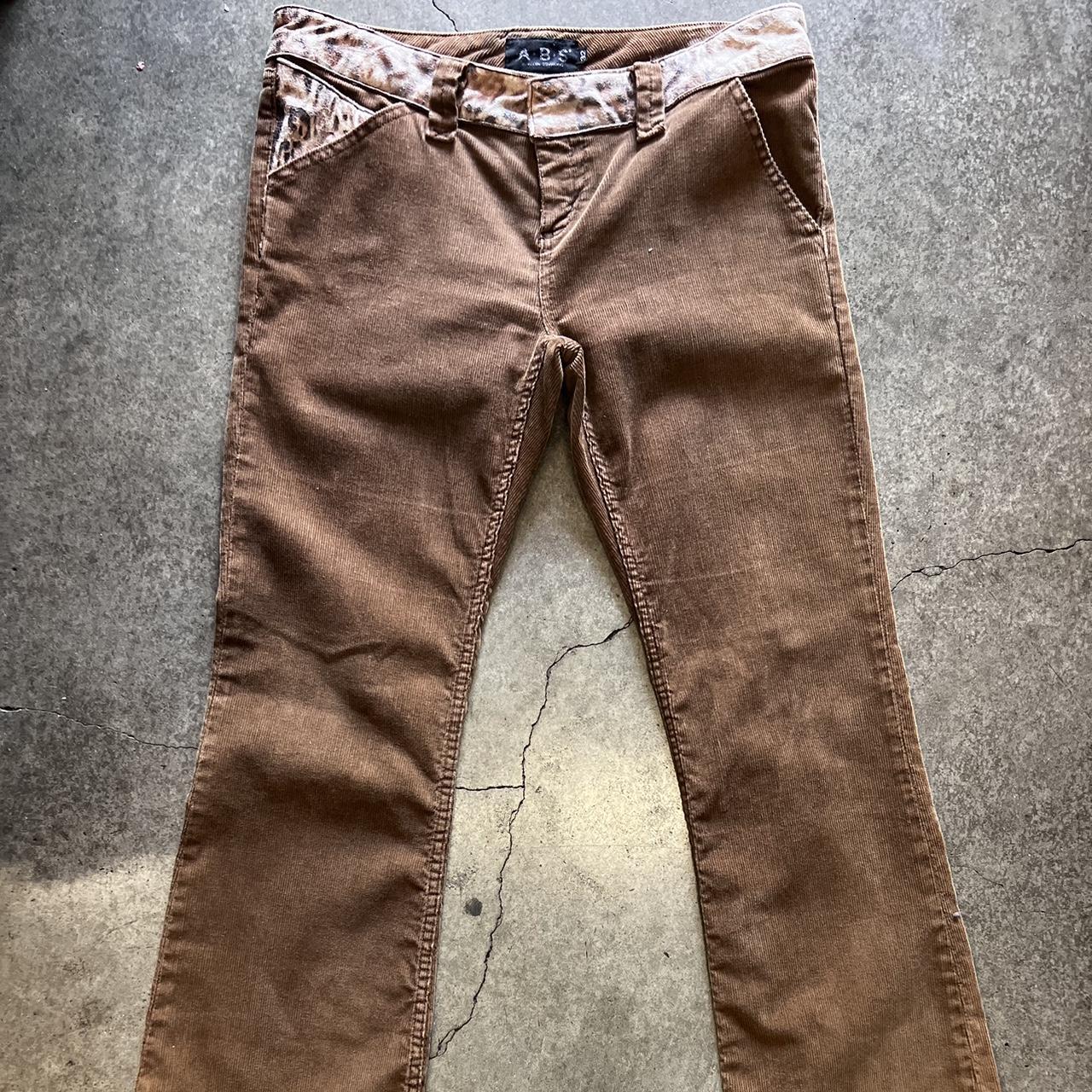 Vintage Y2k ABS, Allen Schwartz corduroy low rise... - Depop