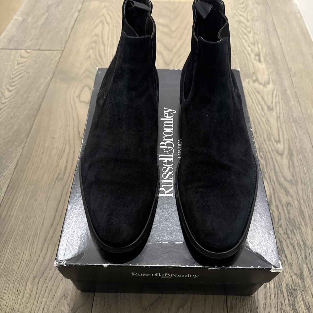 Russell & Bromley Men’s Black suede ankle boots size... - Depop