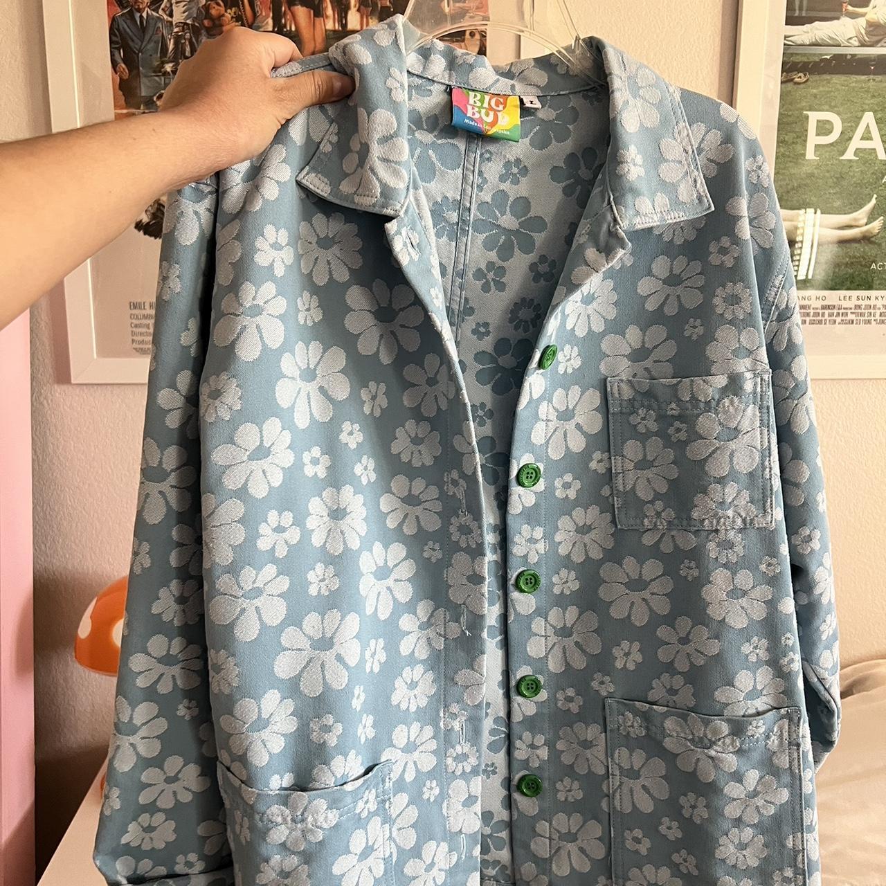 Big Bud Press Women's Blue Jacket | Depop