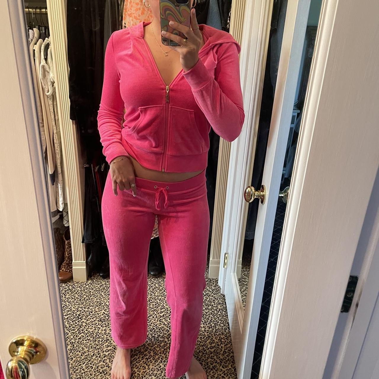 Juicy Couture Women's Pink Joggers-tracksuits | Depop