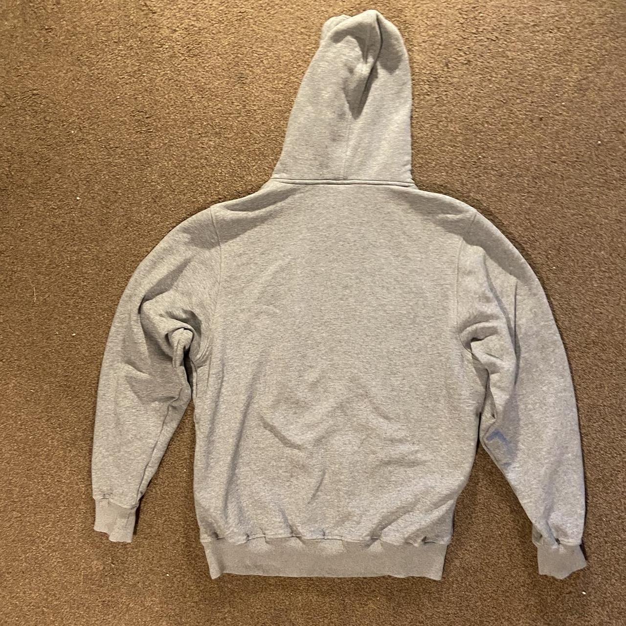 Corteiz Grey HMP Hoodie Size L Small logo Sticker... - Depop