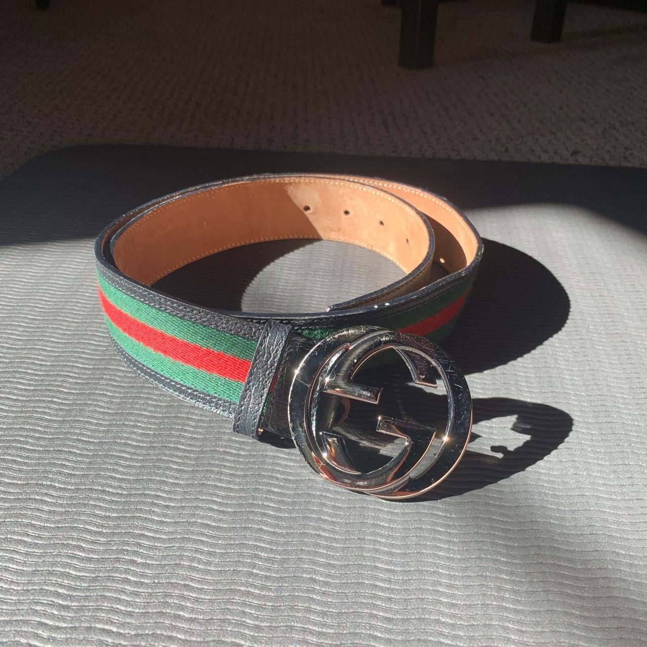 Gucci Belt 36 inches total 30 inches for first hole Depop