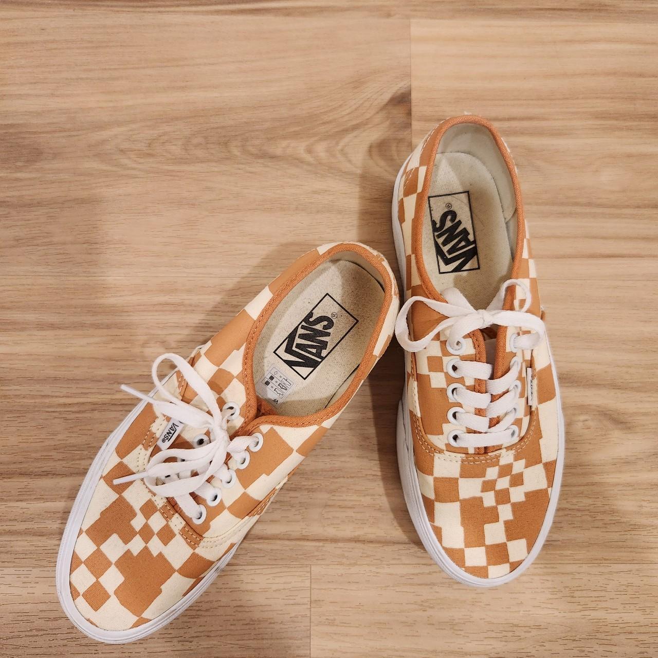 Pink checkered clearance platform vans