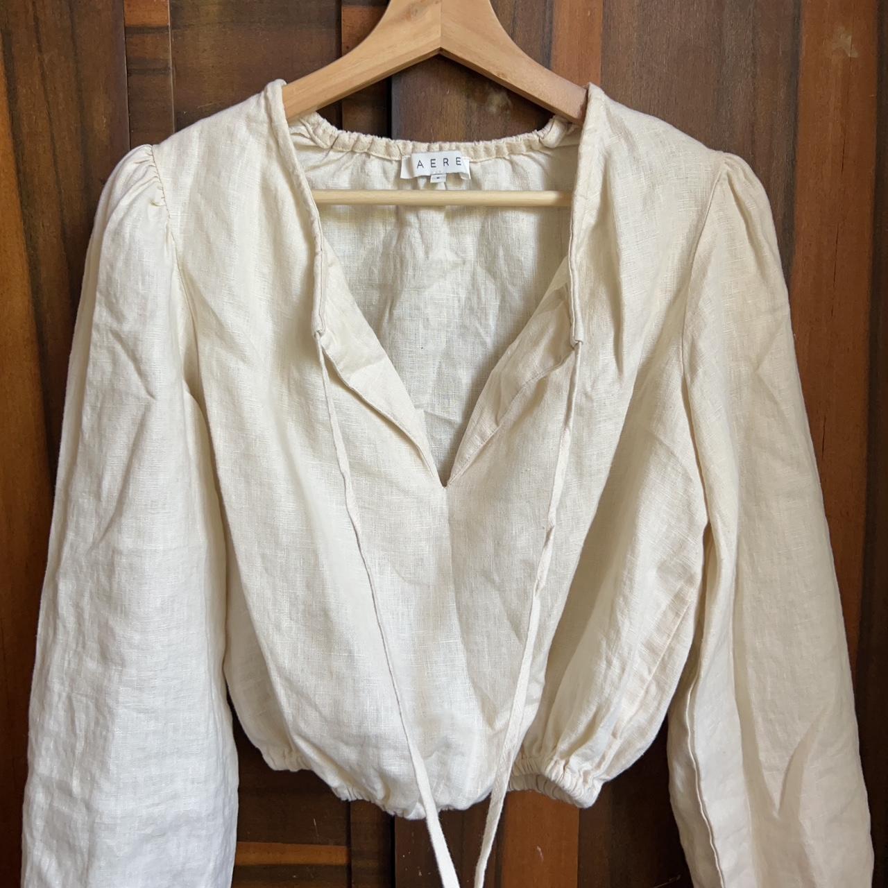 AERE linen blouse 🕊️ Repop - too big for me. Tag says... - Depop