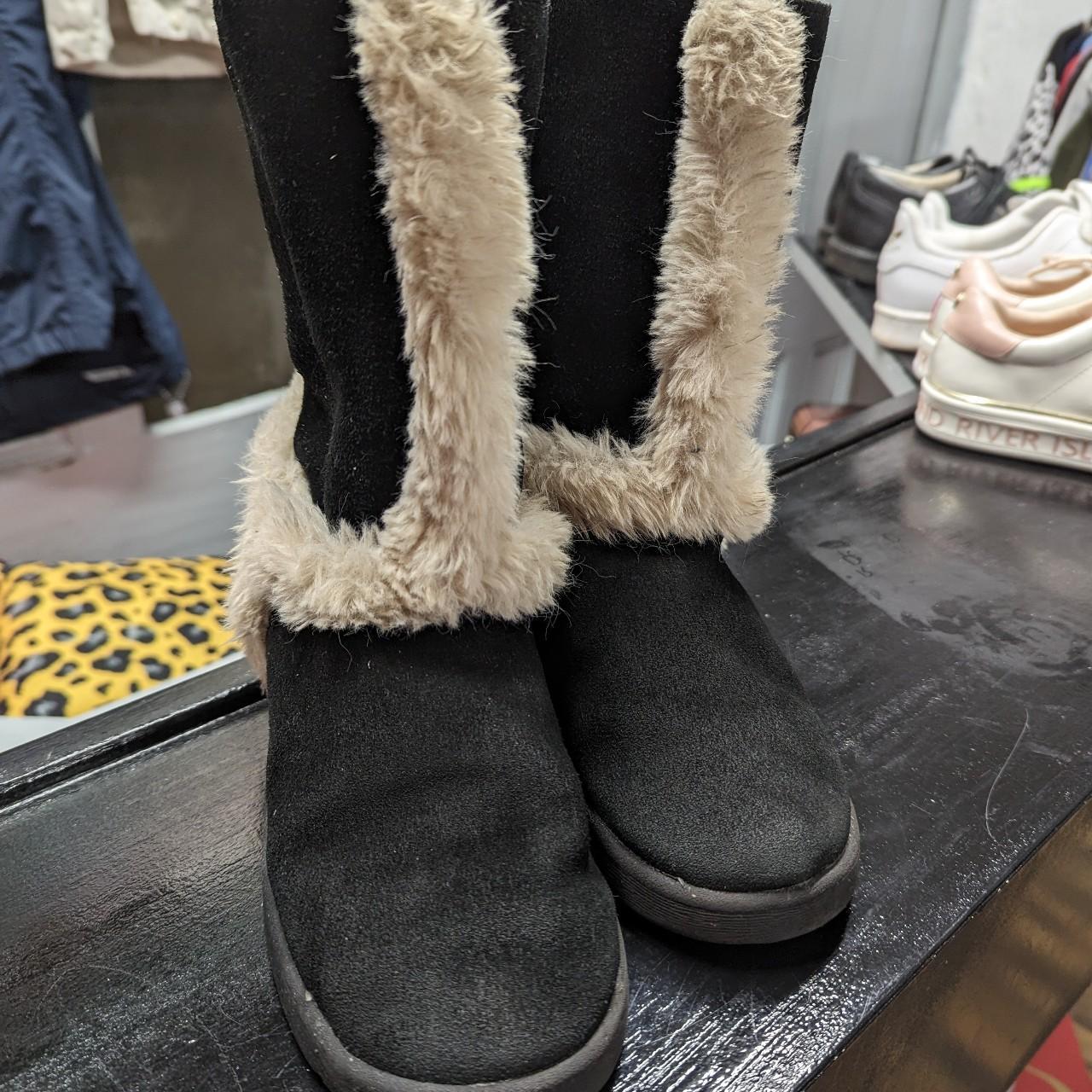 River island faux fur best sale lined boots