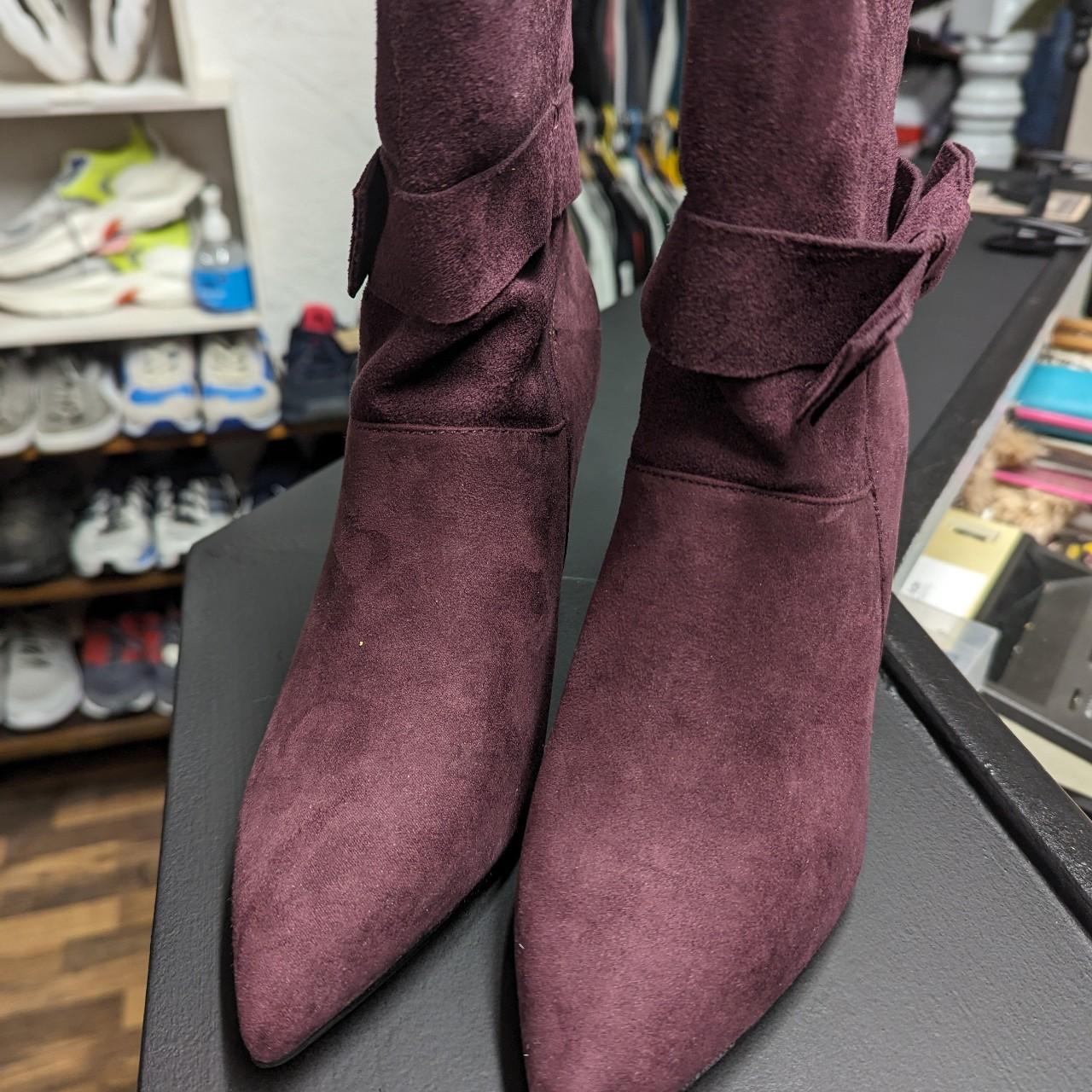 Dorothy perkins burgundy boots best sale