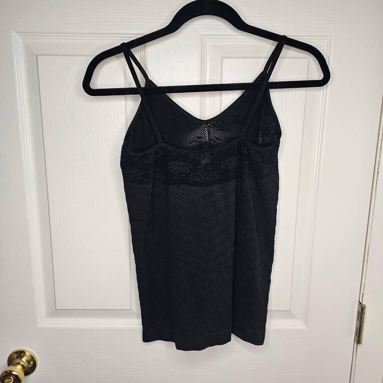 E by Eloise Black Tank Top Small Size Lace Sheer