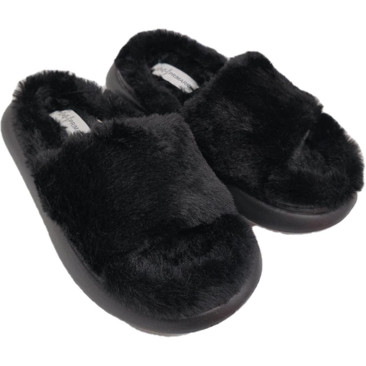 Primark Faux Fur Slide Shoes Slippers Size