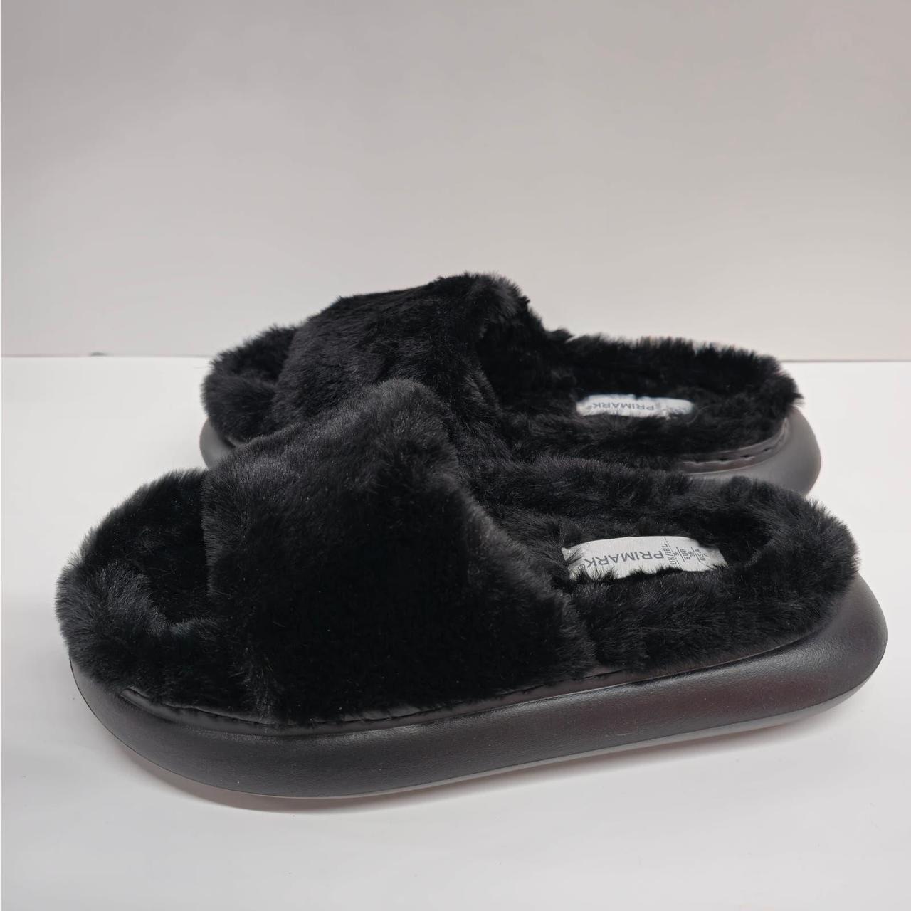 Primark Faux Fur Slide Shoes Slippers Size
