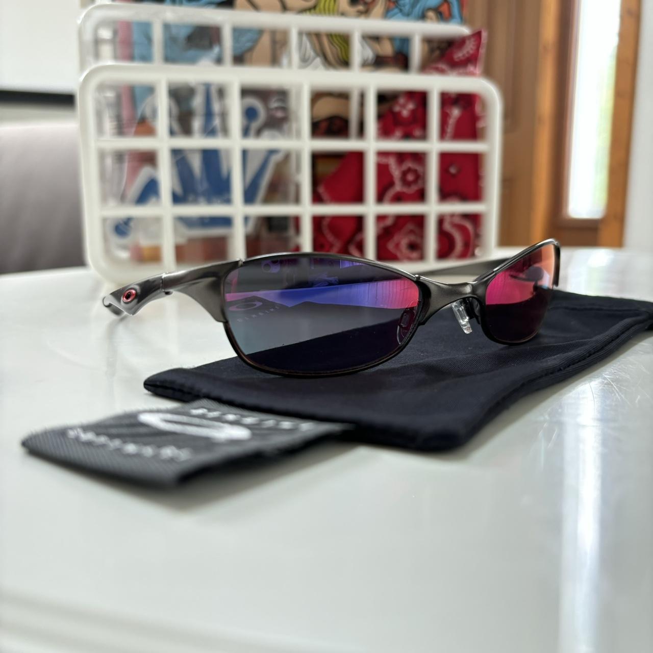 Vintage Oakley Wiretap Sunglasses Vintage Y2K | Depop
