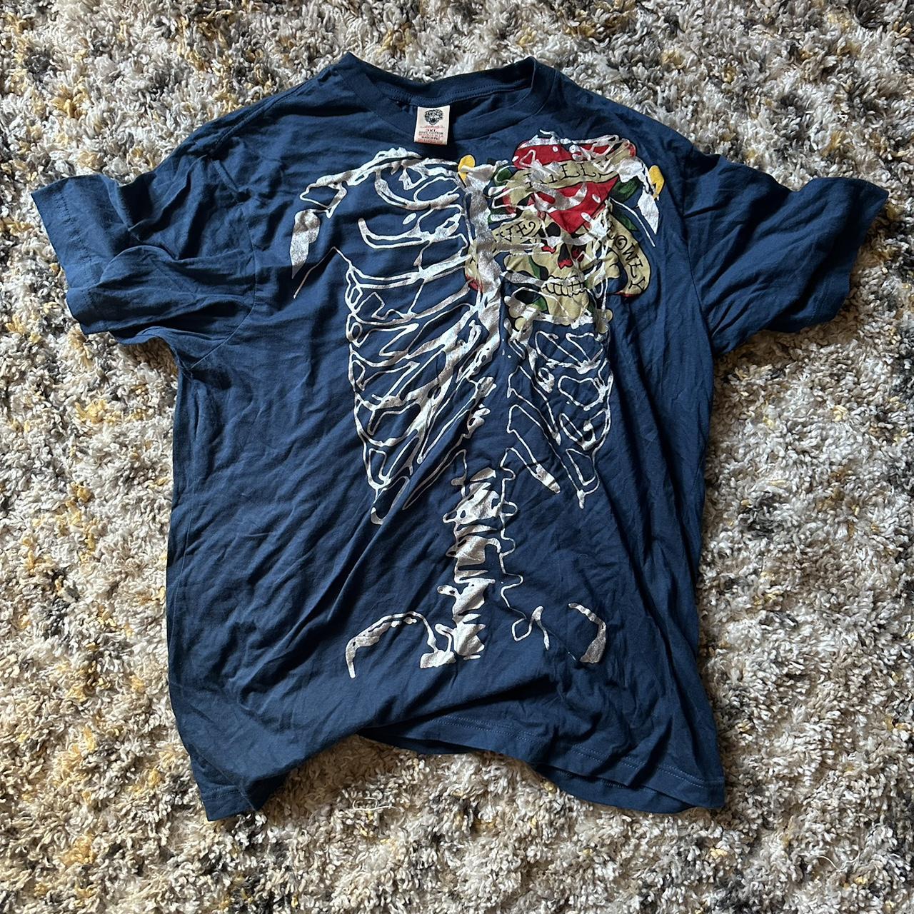 Vintage Ed Hardy Shirt never worn, Fits like a XL... Depop
