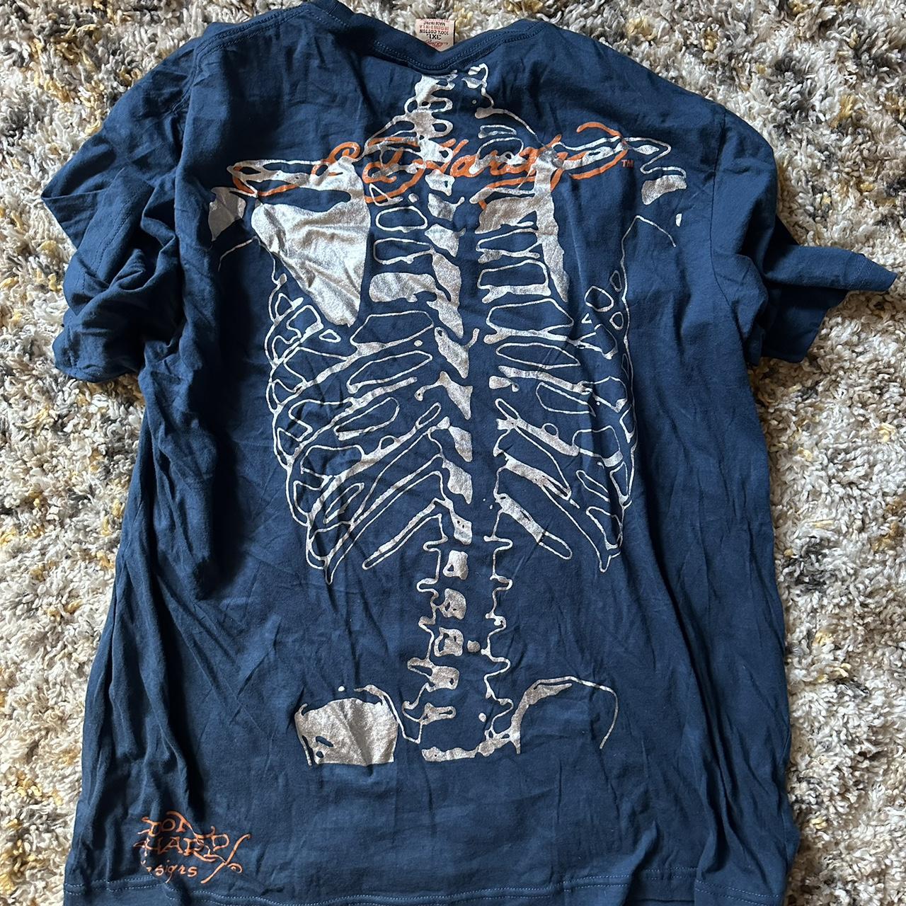 Vintage Ed Hardy Shirt never worn, Fits like a XL... Depop