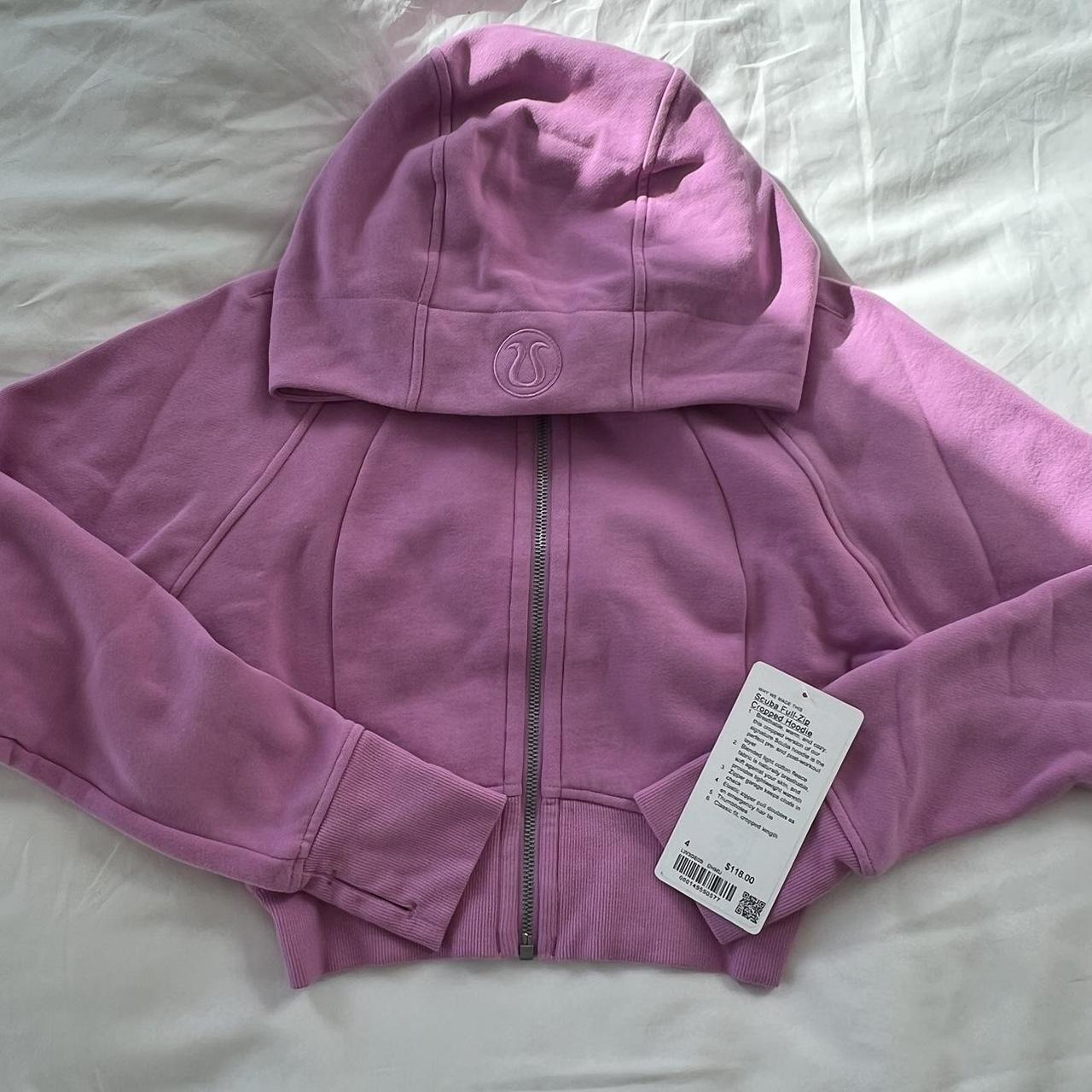 LULULEMON ATHLETICA SCUBA Hoodie Jacket 4 Purple/Pink Stripe Sweatshirt  Full Zip $40.00 - PicClick