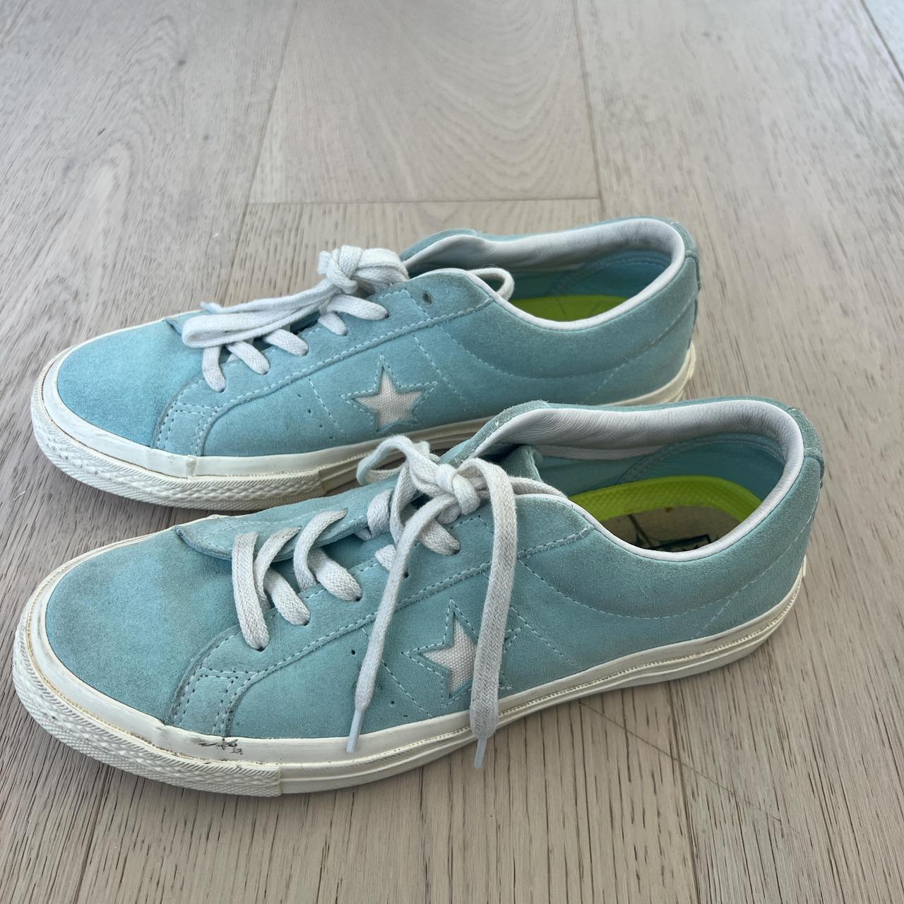 Light blue Converse one star Tyler the Creator. Depop