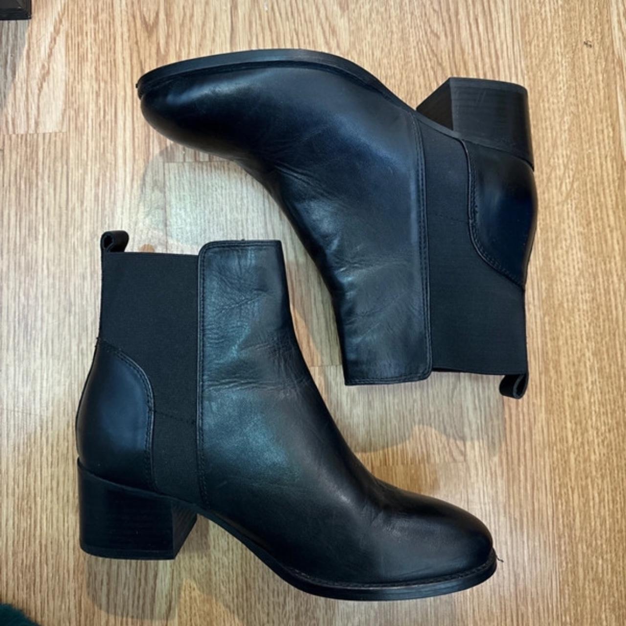 Sainsbury s TU leather heeled ankle boots Size. Depop