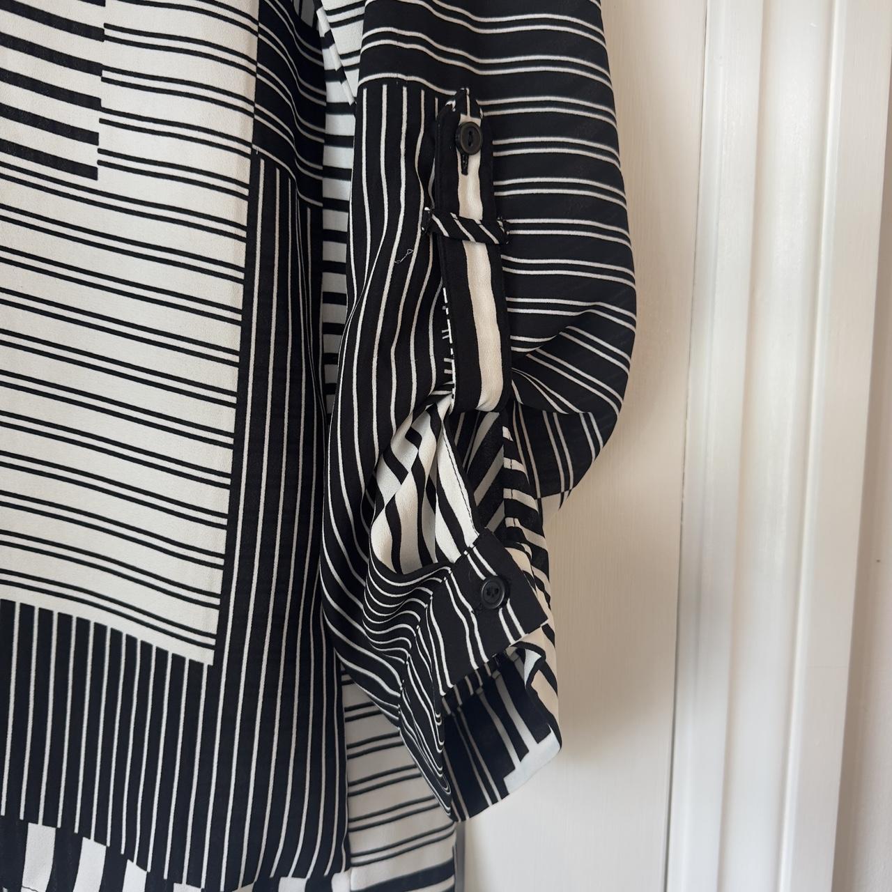 Sainsbury’s TU black and white stripe