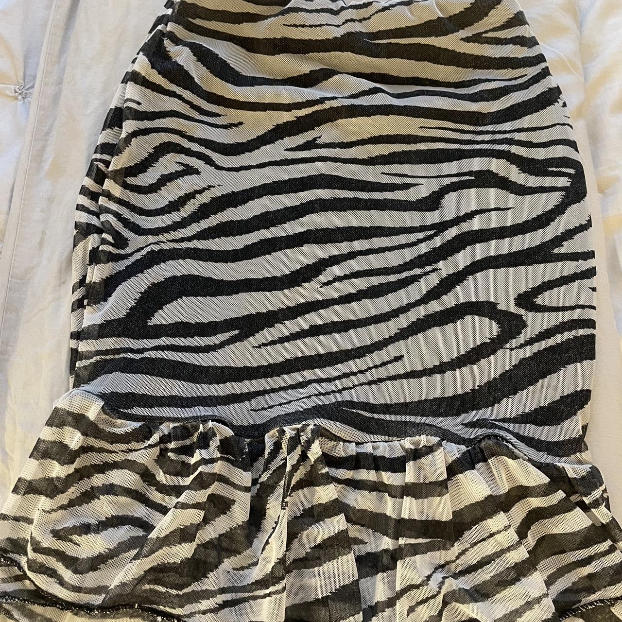PLT Zebra skirt - Depop