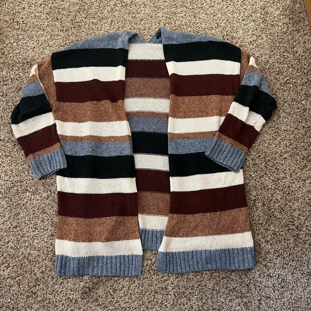 American eagle cheap striped cardigan