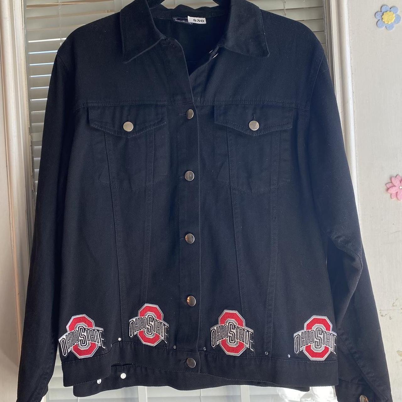 Ohio state vintage denim jacket Size medium... - Depop