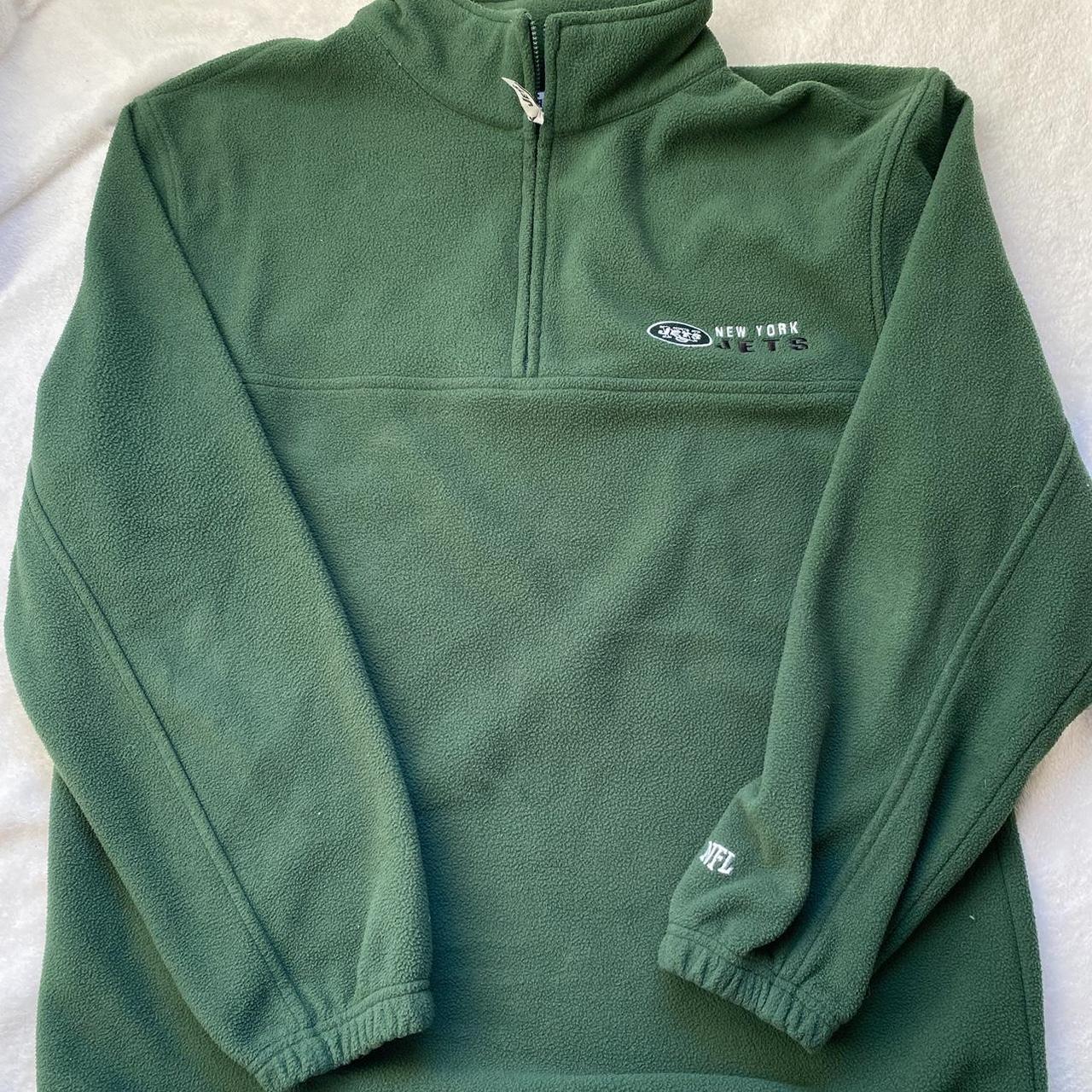 New York jets fleece pullover sweatshirt Size... - Depop