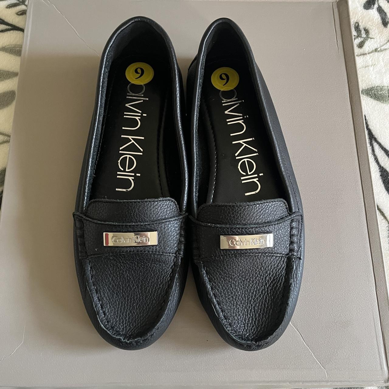 calvin klein black flats