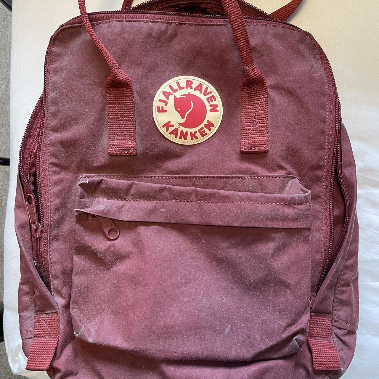 Fjallraven kanken backpack maroon sale