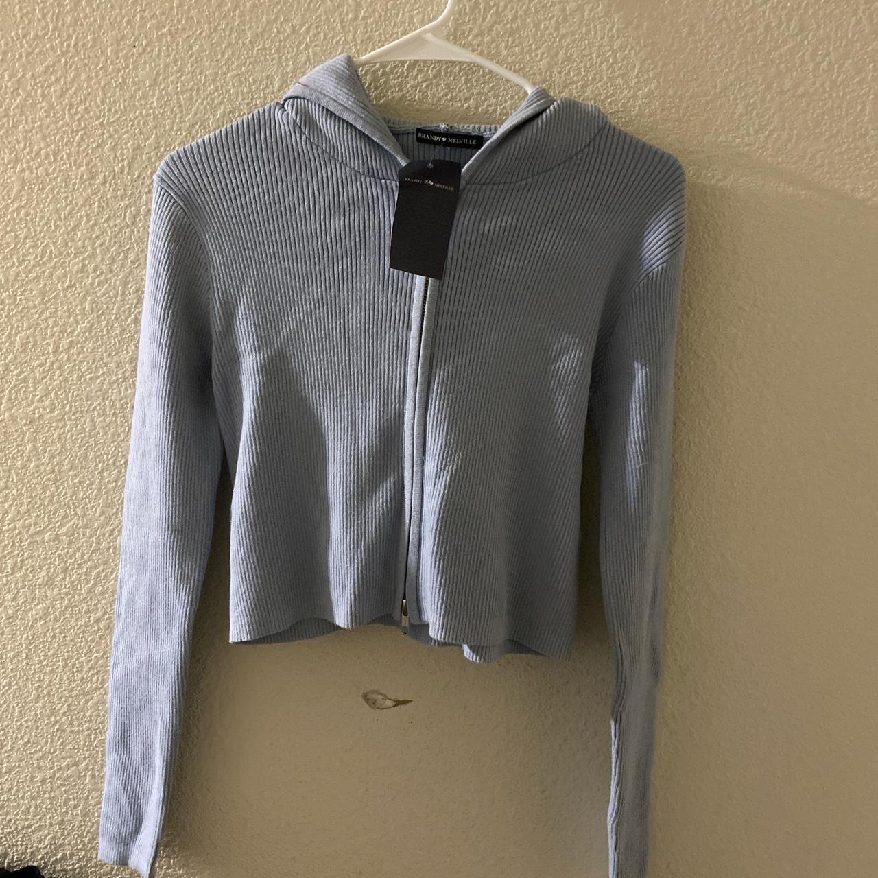 Brandy melville light blue Arden hoodie Depop