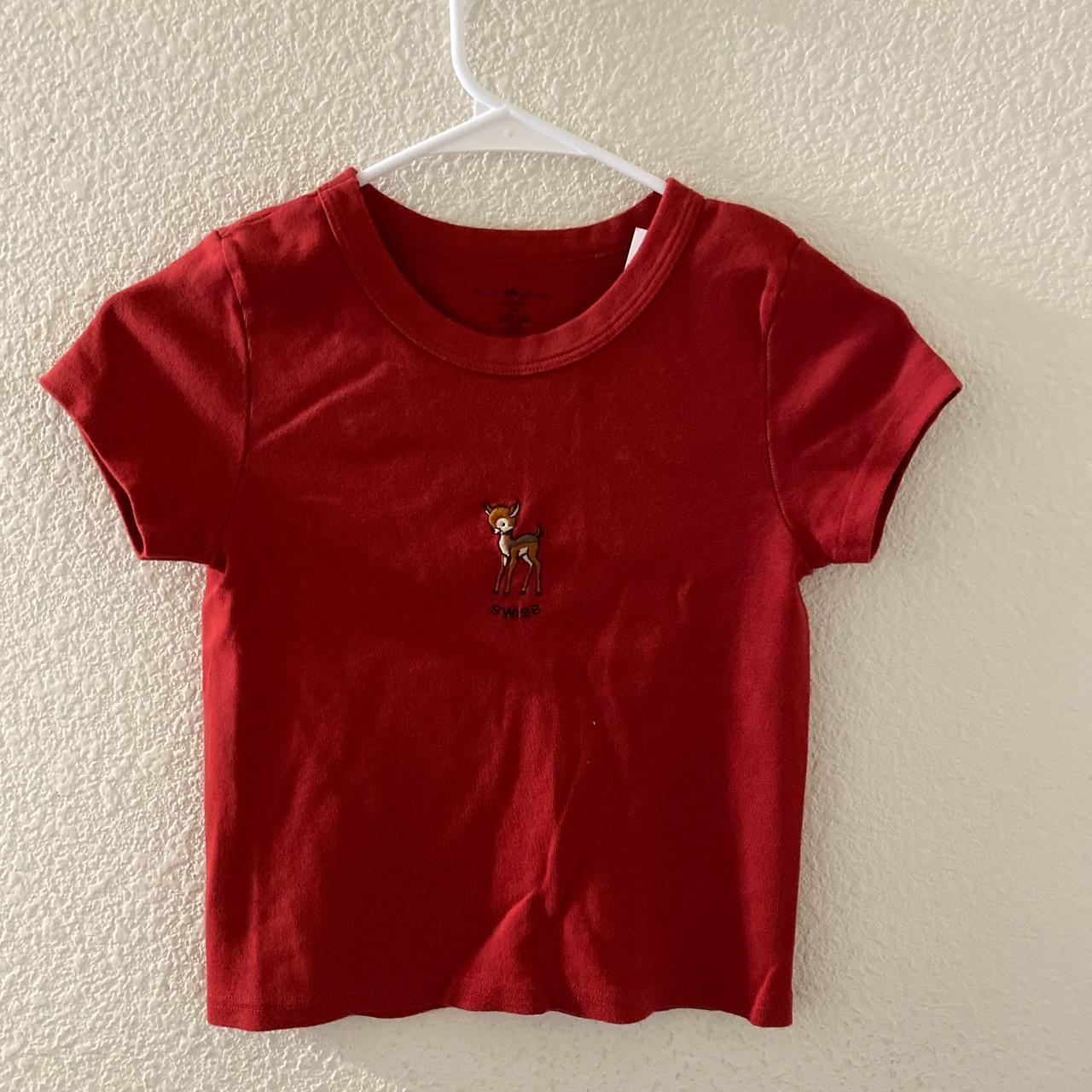 Brandy Melville Ashlyn Top(Red), Women's Fashion, Tops, Other Tops
