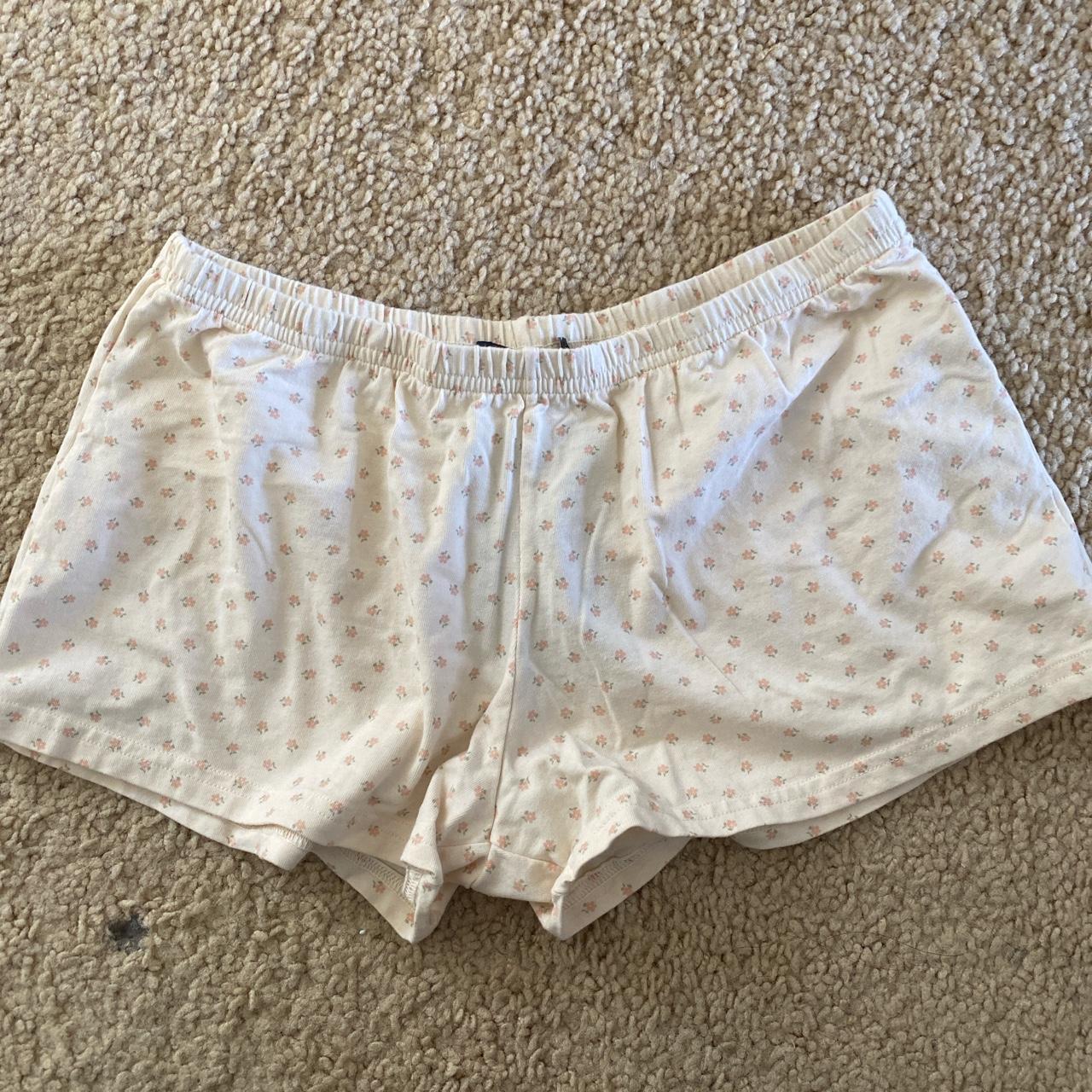 Brandy Melville Ivory Athletic Shorts for Women