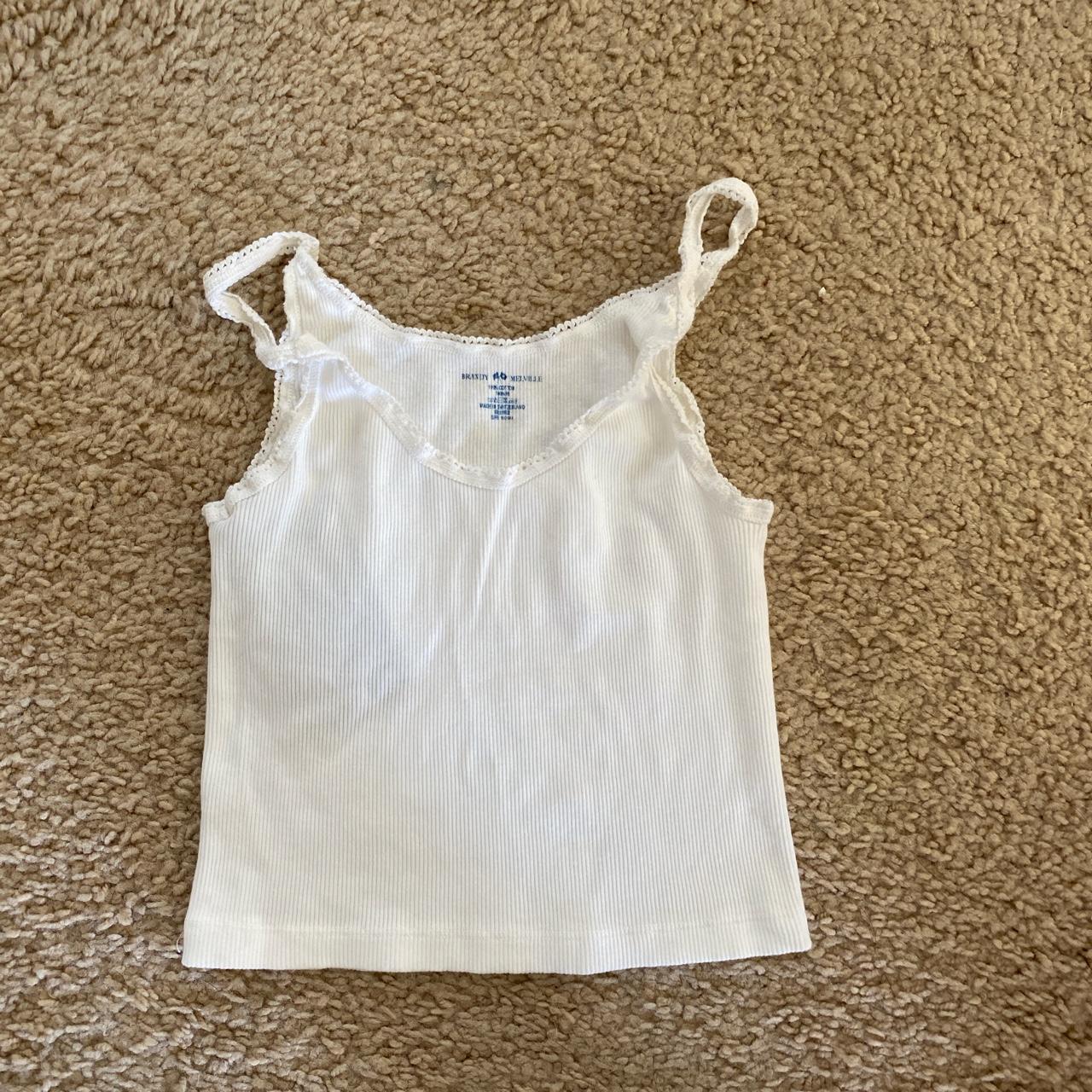 White lace tank from Brandy Melville This lovely - Depop