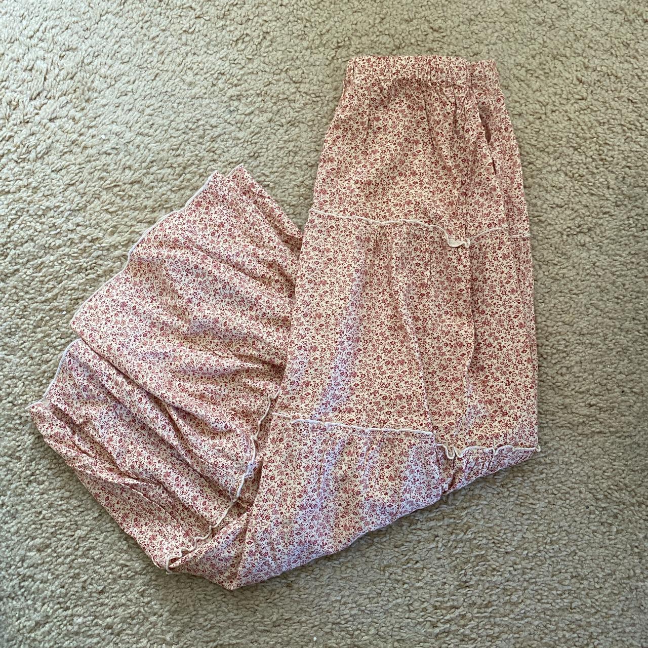 Brandy Melville Floral Izzy Skirt Depop