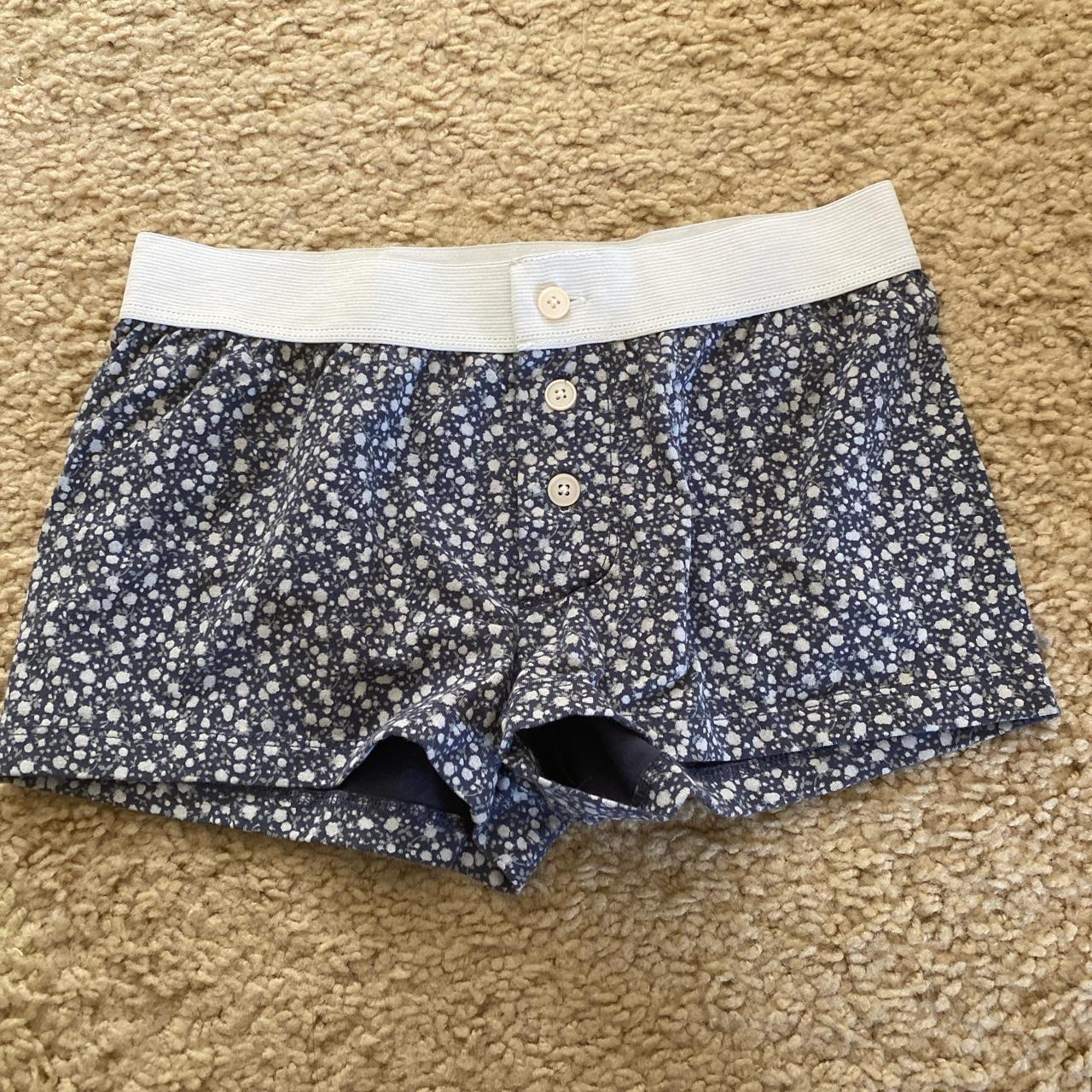 Brandy Melville Floral Boy Shorts Underwear - Depop