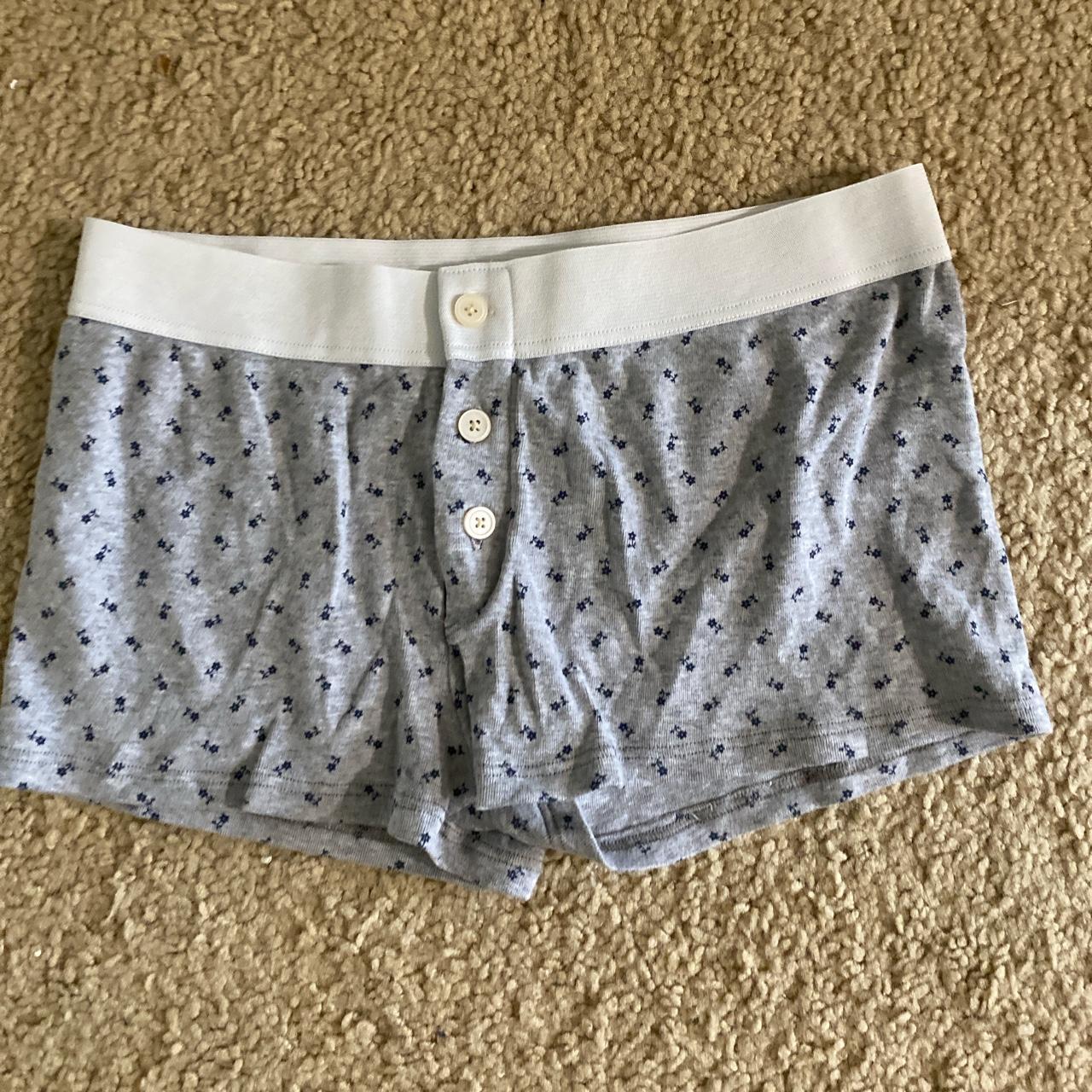 Brandy melville floral boy shorts underwear - Depop