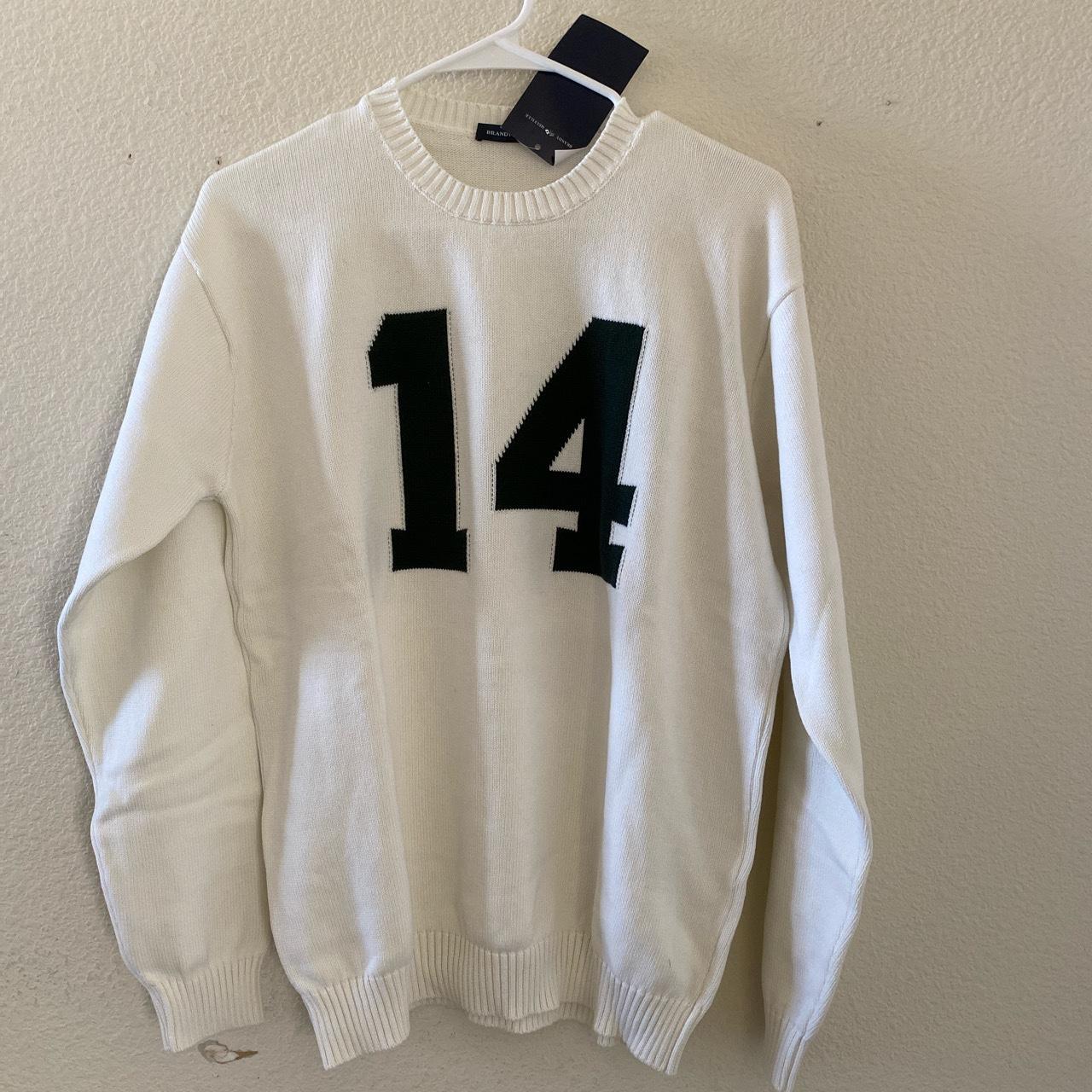 Brandy Melville White Oversized 14 Sweater - Depop