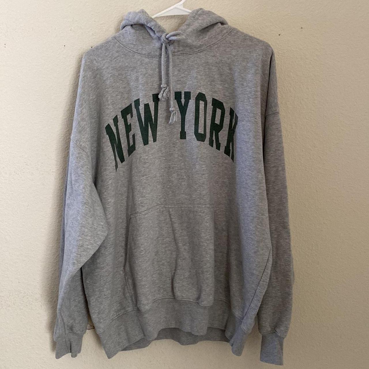 Brandy melville oversized Christy New York hoodie - Depop