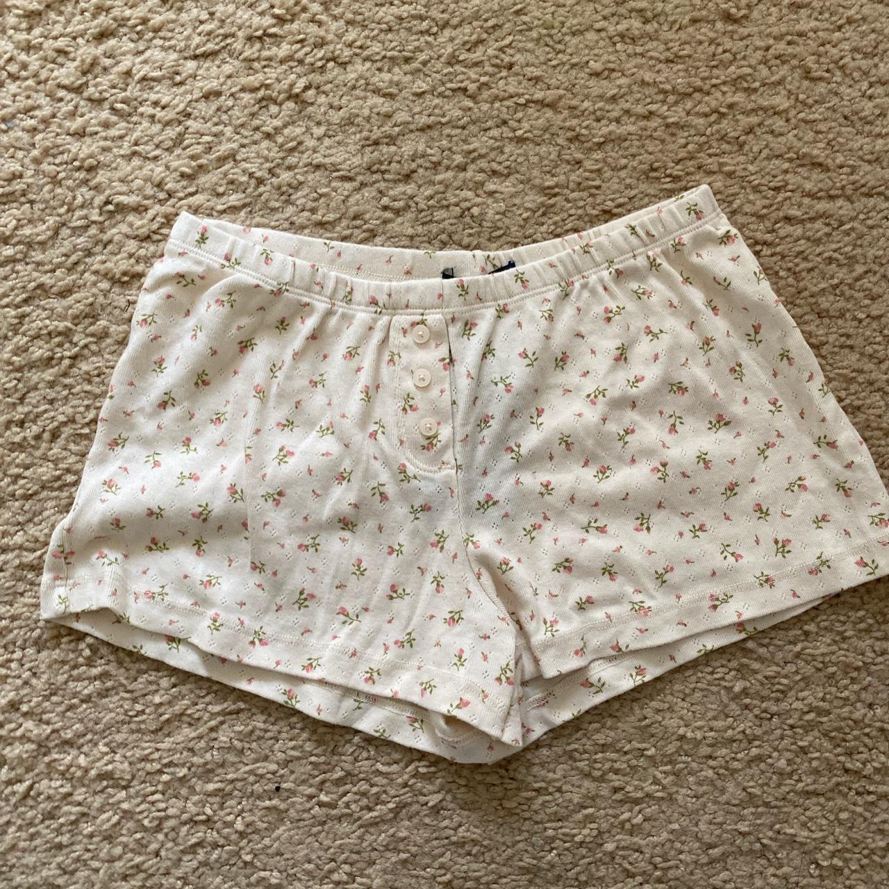 Brandy melville Keira floral eyelet shorts - Depop