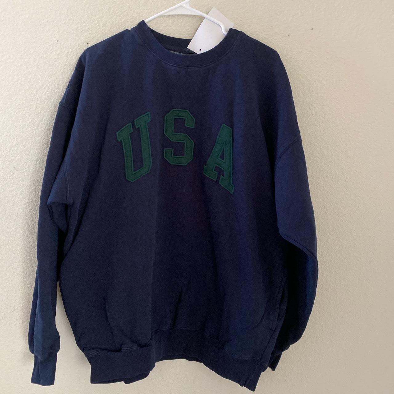 Brandy melville oversized Erica USA sweatshirt - Depop