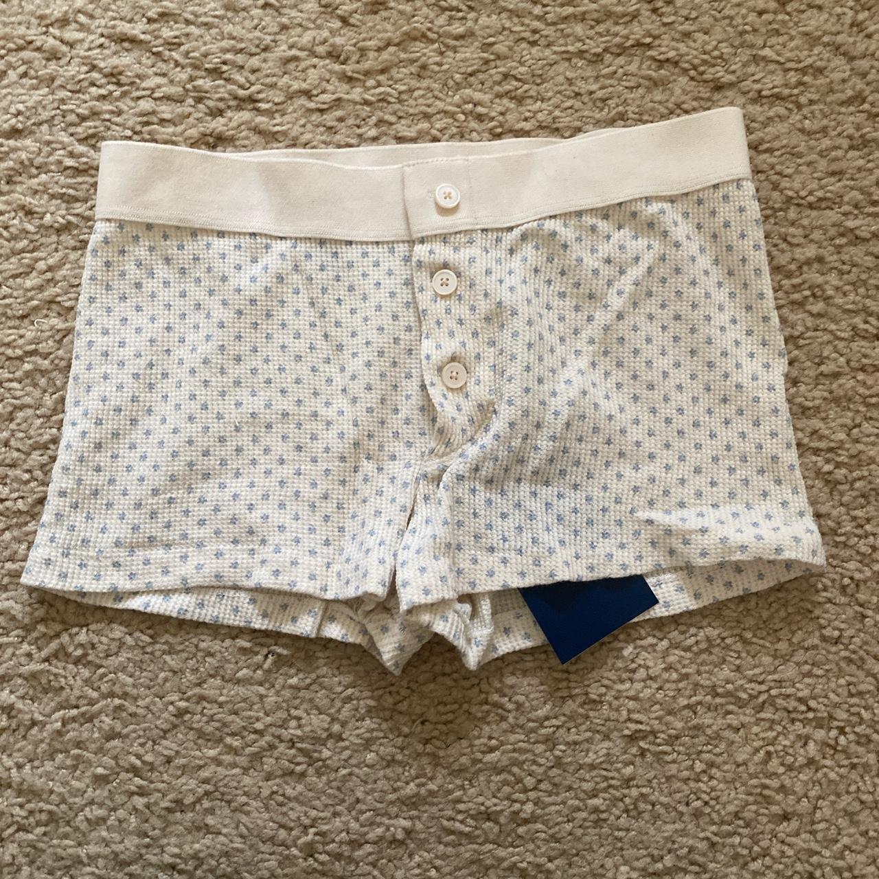 Brandy melville floral thermal boy shorts underwear - Depop