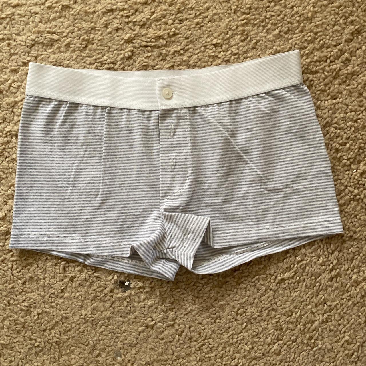Brandy melville striped boy shorts underwear - Depop