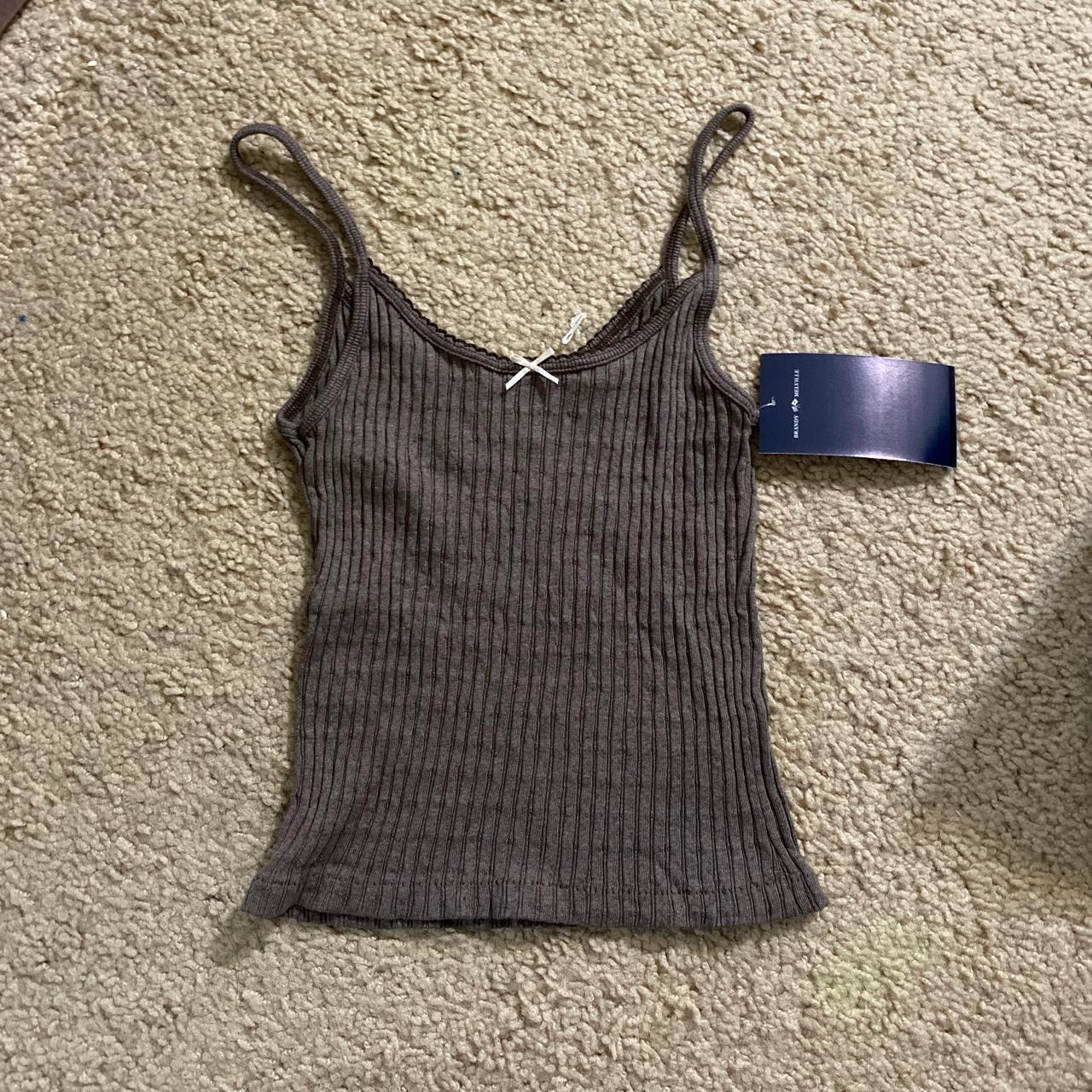 Black brandy-melville-skylar-tank - Depop