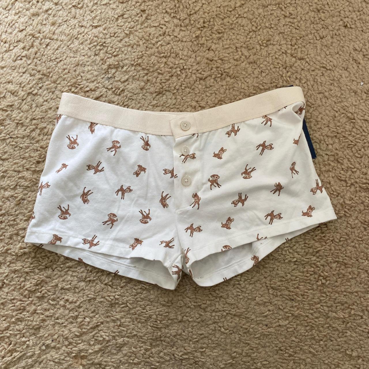 Brandy Melville deer boy shorts underwear - Depop