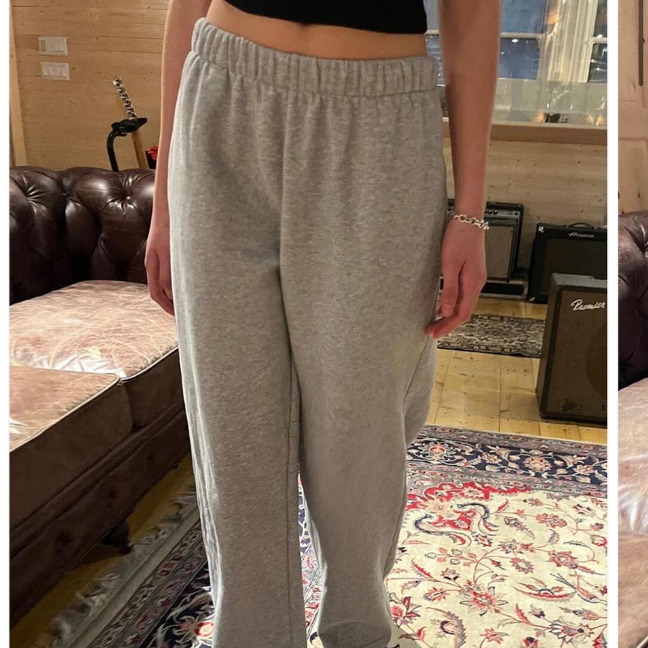 Heather Grey Sweatpants Light Pink Brandy Melville Sweatpants