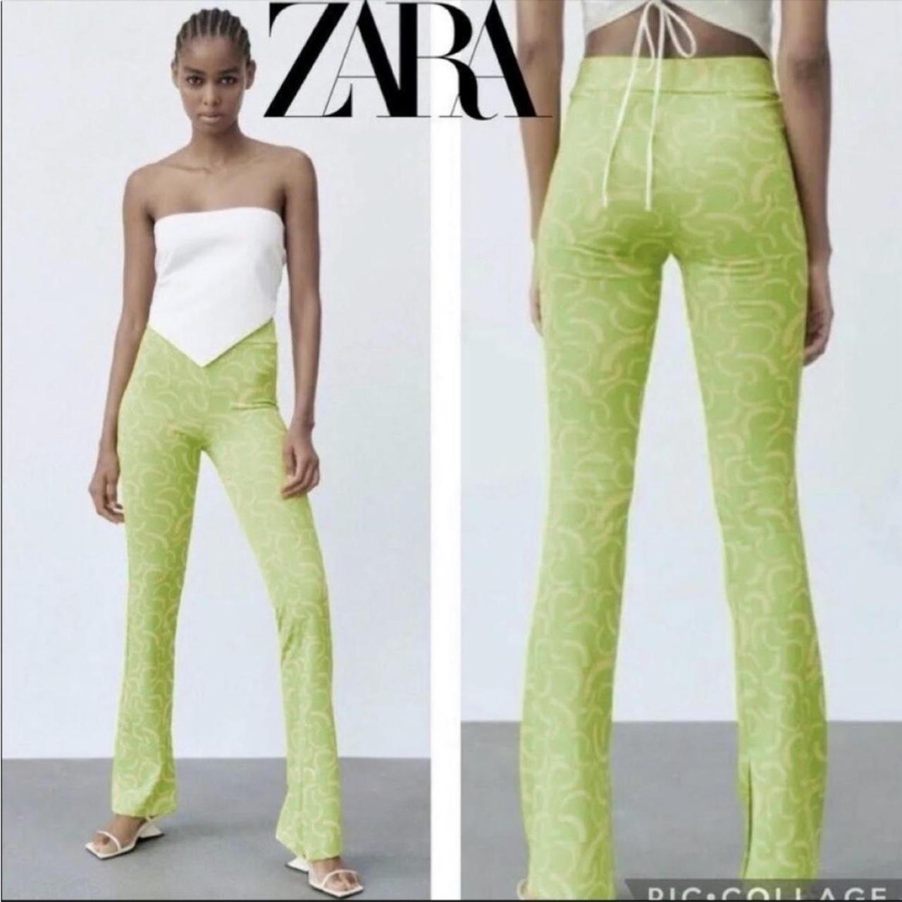 Zara SLIM PRINTED PANTS