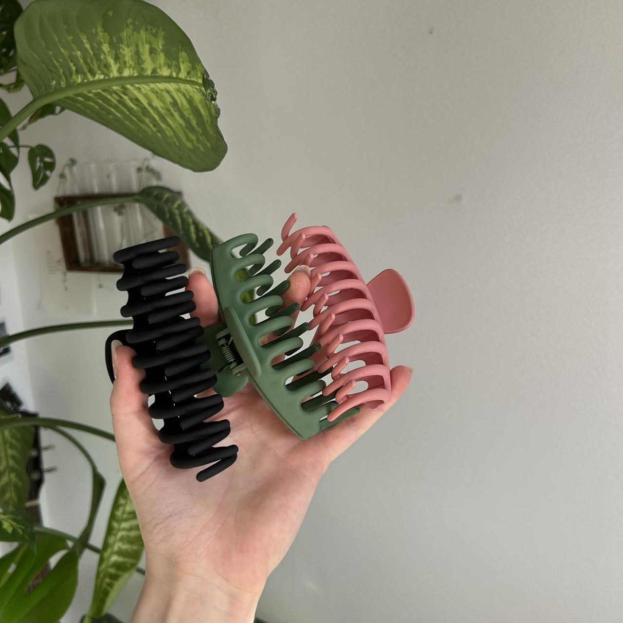 Set of three large hair clips Depop