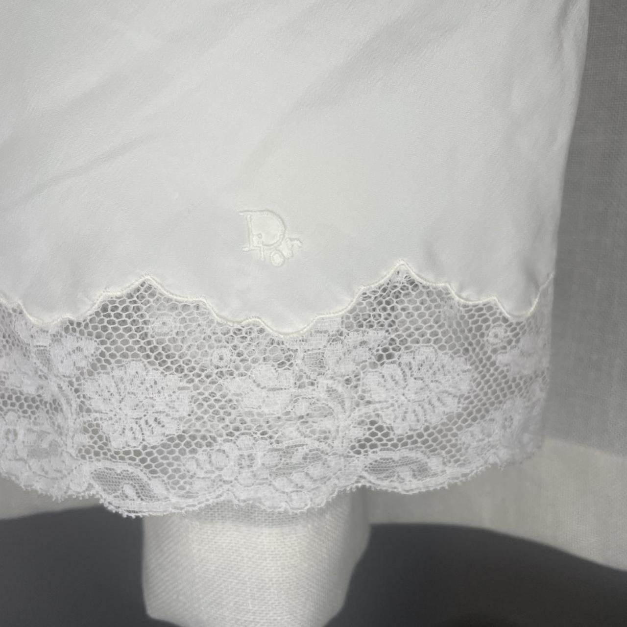 Christian Dior Women's Nylon Skirt - Cream/White … - image 2