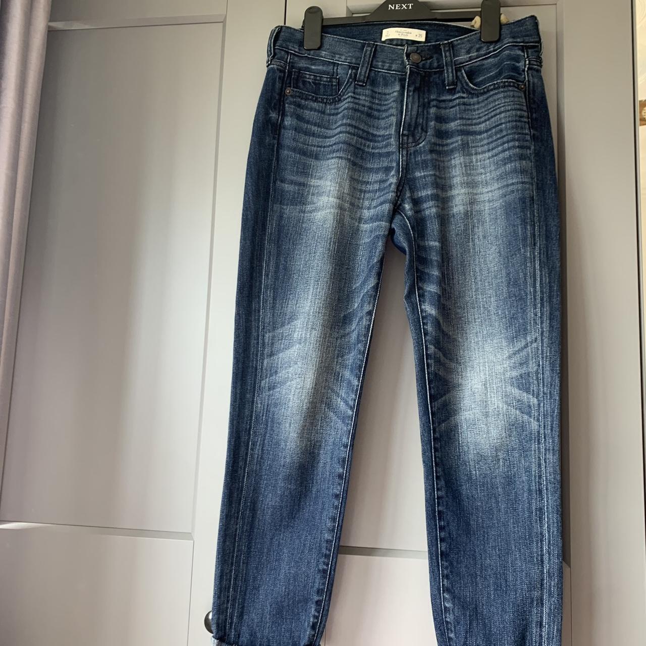 Abercrombie And Fitch Slim Leg Jeans. Blue Wash With... - Depop