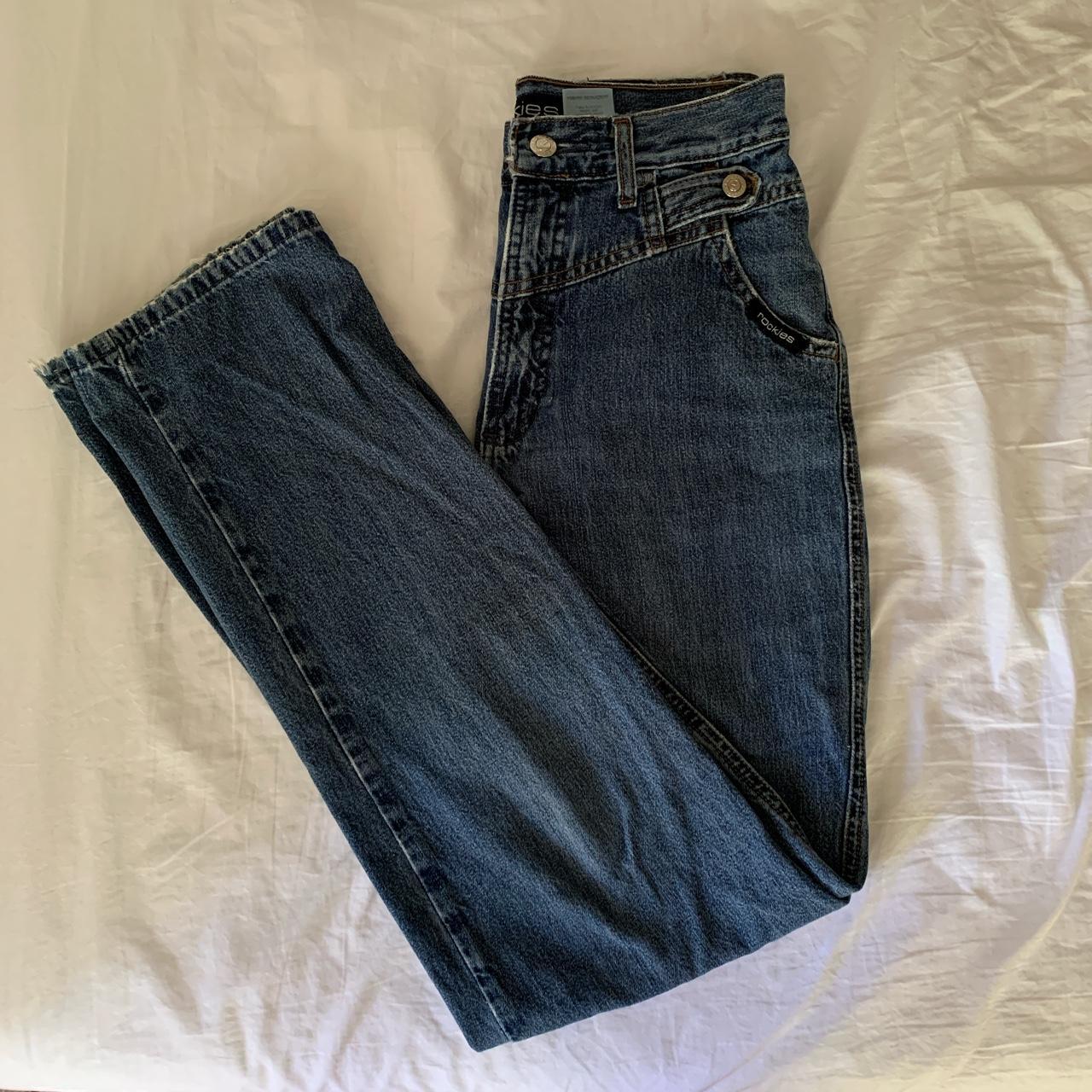 vintage 90s rockies high waisted jeans. soft and... - Depop