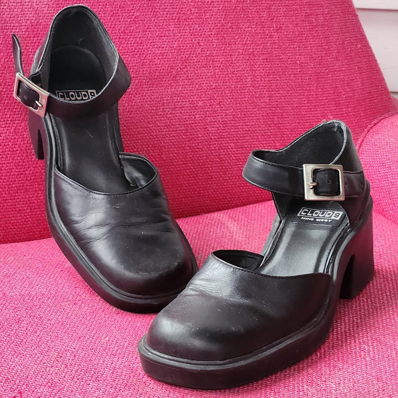 90s mary jane style chunky heels! Size: 6... - Depop